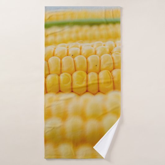 maïskorrels op de suikermaïskorrels badhanddoek (Badhanddoek)
