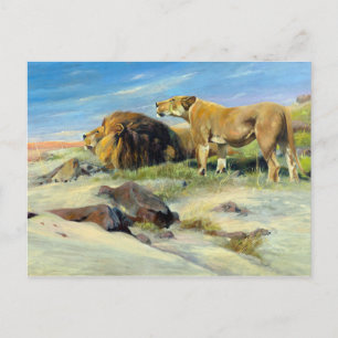 Maisleeuwen Natuur schilderen Briefkaart