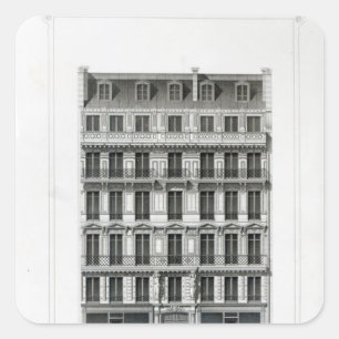 Maison A Loyer, No 3 Rue de la Paix, Parijs Vierkante Sticker