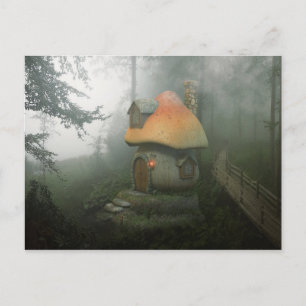 Maison champignon briefkaart