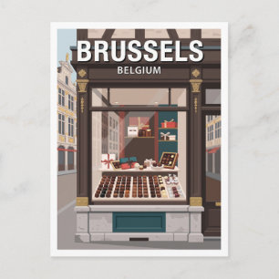 Maison Dandoy en de historische chocoladewinkels Briefkaart