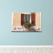 Maison de la Lavande, Place du Couwert Canvas Afdruk (Insitu (Houten vloer))