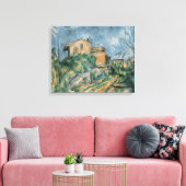 Maison Maria - Paul Cezanne - c1895 Canvas Afdruk (Insitu (Woonkamer))