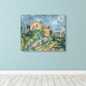 Maison Maria - Paul Cezanne - c1895 Canvas Afdruk (Insitu (Houten vloer))
