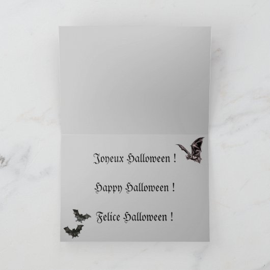 Maison pour Halloween Kaart (Binnen)