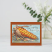 Maïsoor  Thanksgiving Feestdagenkaart (Staand voorkant)