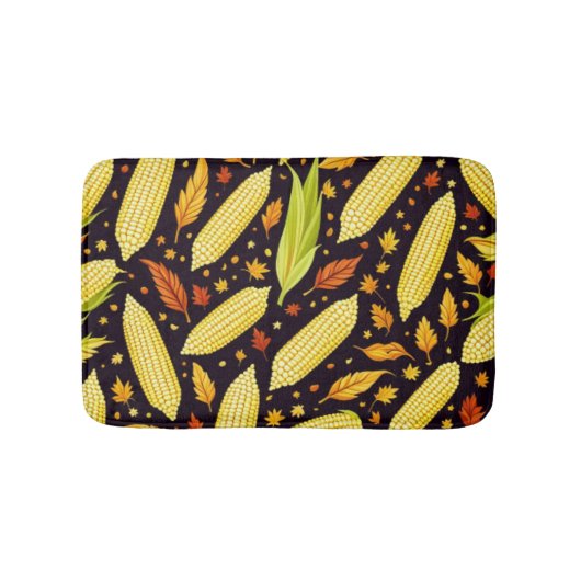 Maïspatroon Harvest Day Herfst Badmat (Voorkant)