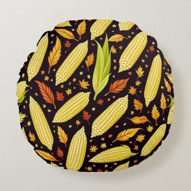 Maïspatroon Harvest Day Herfst Decor Kussen (Voorkant)