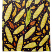 Maïspatroon Harvest Day Herfst Douchegordijn (Voorkant)