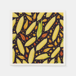 Maïspatroon Harvest Day Herfst Servet