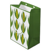 Maïsplantpatroon Maïs Medium Cadeauzakje (Achterkant Gekanteld)