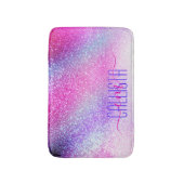 Maisroze Paarse nebula Galaxy Glitter Badmat (Voorkant Verticaal)