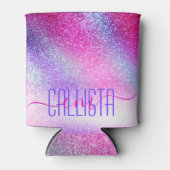 Maisroze Paarse nebula Galaxy Glitter Blikjeskoeler (Voorkant)