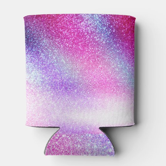 Maisroze Paarse nebula Galaxy Glitter Blikjeskoeler (Achterkant)