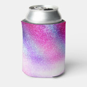 Maisroze Paarse nebula Galaxy Glitter Blikjeskoeler (Blikje Achterkant)