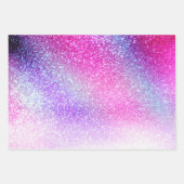 Maisroze Paarse nebula Galaxy Glitter Inpakpapier Vel (Voorkant 2)