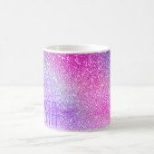 Maisroze Paarse nebula Galaxy Glitter Koffiemok (Center)