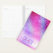 Maisroze Paarse nebula Galaxy Glitter Planner (Display)