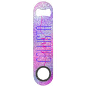 Maisroze Paarse nebula Galaxy Glitter Speed Flessenopener (Voorkant)