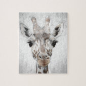 Maisseuse Giraffe geportretteerd in zwart-wit Legpuzzel (Verticaal)