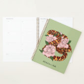 Maisslang roze bloemen groen planner (Display)