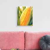maïsstengel | Boerderij Country Southern olieverfs Canvas Afdruk (Insitu (Woonkamer))