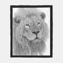 Maisthuis - Lion Black en White Digital Artwork