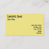 MaïsVisitekaartje Visitekaartje (Achterkant)