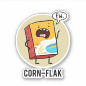 maïsvlok Sassy Cereal Pun Die-Cut Sticker (Voorkant)