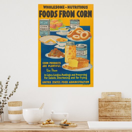  maïsvoedsel maakt gebruik van Poster (Keuken)