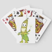 Maïswizard-personage met toverstaf pokerkaarten (Achterkant)
