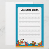 Maisy and Cyril Go on Vacation Scene Briefpapier (Voorkant / Achterkant)