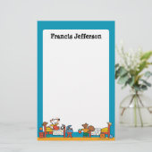 Maisy and Cyril Go on Vacation Scene Briefpapier (Staand voorkant)