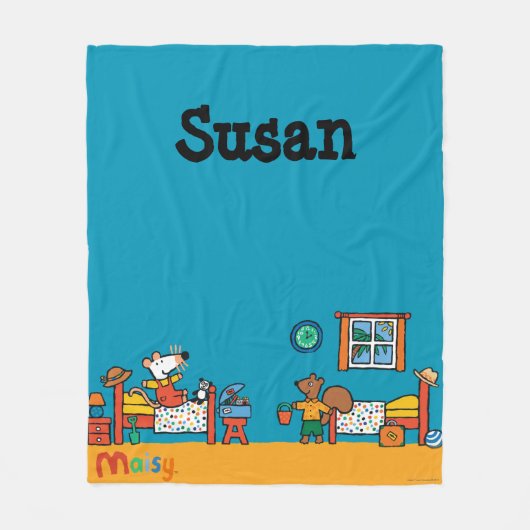 Maisy and Cyril Go on Vacation Scene Fleece Deken (Voorkant)