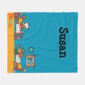 Maisy and Cyril Go on Vacation Scene Fleece Deken (Voorkant (Horizontaal))