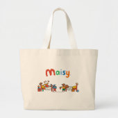 Maisy and Cyril Go on Vacation Scene Grote Tote Bag (Voorkant)