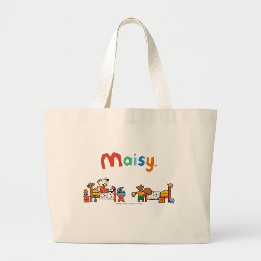 Maisy and Cyril Go on Vacation Scene Grote Tote Bag (Voorkant)