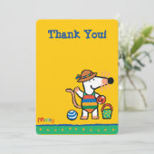 Maisy bij de Beach Birthday Kaart (Staand voorkant)