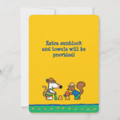 Maisy bij de Beach Birthday Kaart (Achterkant)