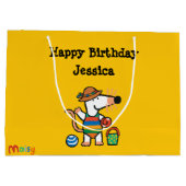 Maisy bij de Beach Birthday Large Cadeautasje (Achterkant)