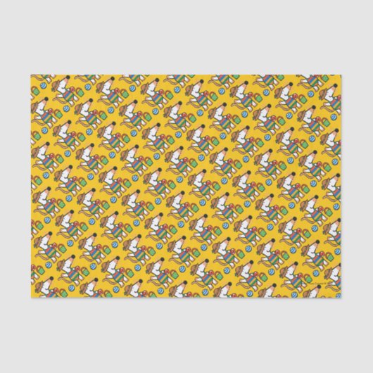 Maisy bij de Beach Birthday Tissuepapier (Voorkant)