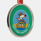 Maisy bij de Beach Metalen Ornament (Rechts)