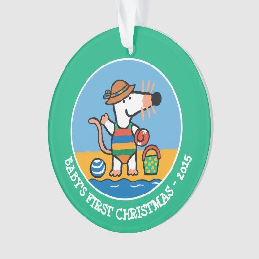 Maisy bij de Beach Ornament (voorkant)