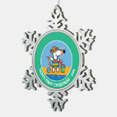 Maisy bij de Beach Tin Sneeuwvlok Ornament (Rechts)