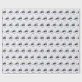 maisy bouquet in zwarte en witte zadelschoenen cadeaupapier (Vlak)