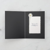 maisy bouquet over zwarte steen kaart (Binnen)