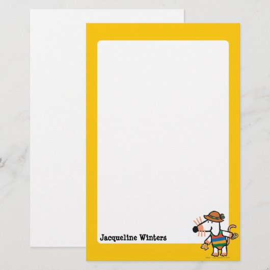 Maisy Collecting Shells bij de strand Briefpapier (Voorkant / Achterkant)