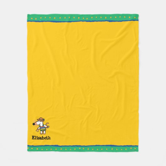 Maisy Collecting Shells bij de strand Fleece Deken (Voorkant)