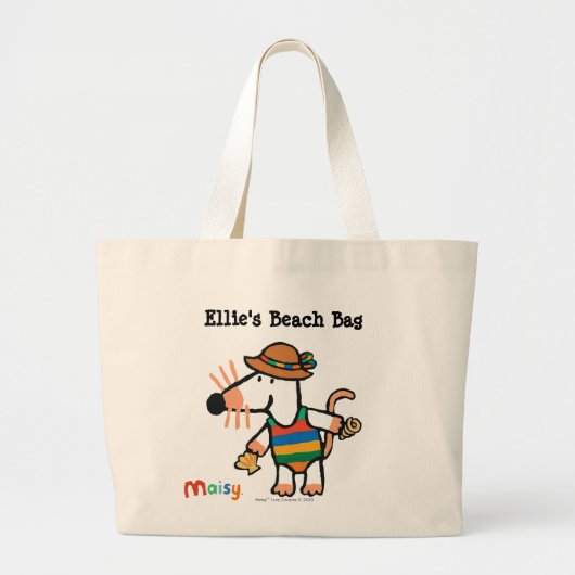 Maisy Collecting Shells bij de strand Grote Tote Bag (Voorkant)