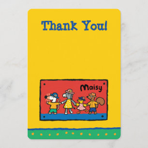 Maisy en Best Friends Hold Hands Bedankkaart